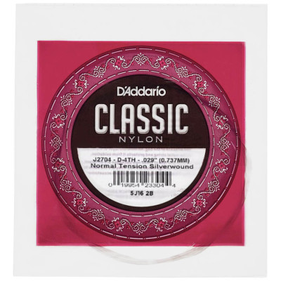 D'Addario J2704 Classic Nylon Normal Tension - 4th (D) струна для класичної гітари 4 (D)